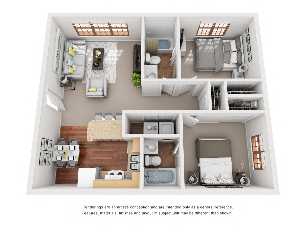 Sierra Two Bed, Two Bath apartments for rent greensboro nc newly renovated pet friendly